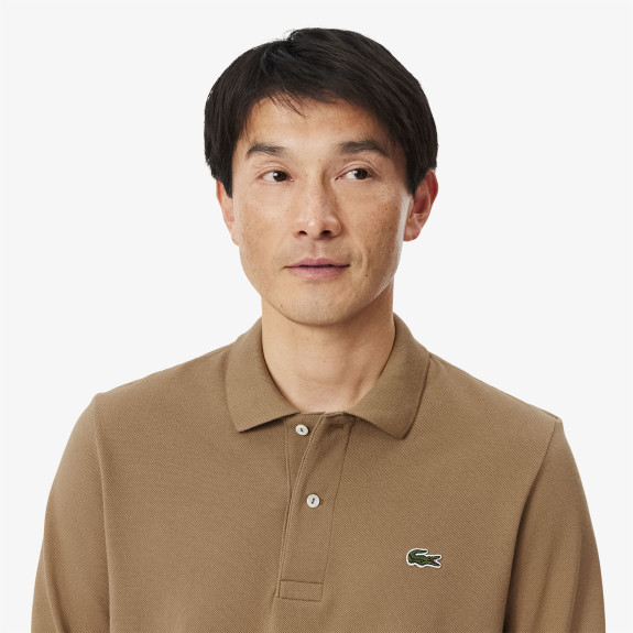 Polo manches longues L.12.12 classic fit Marron...