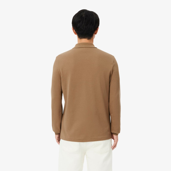 Polo manches longues L.12.12 classic fit Marron...
