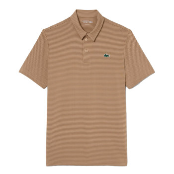 Polo Golf Ultra Dry rayé Marron Homme