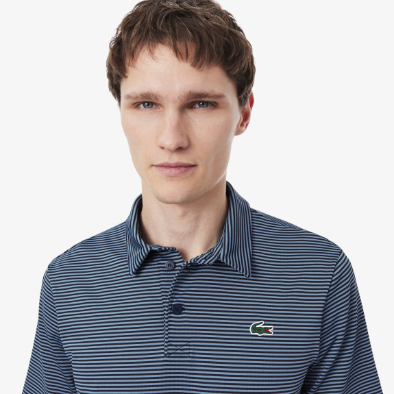 Polo Golf Ultra Dry rayé Bleu Homme
