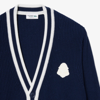 Cardigan Golf laine mélangée Navy Homme 2