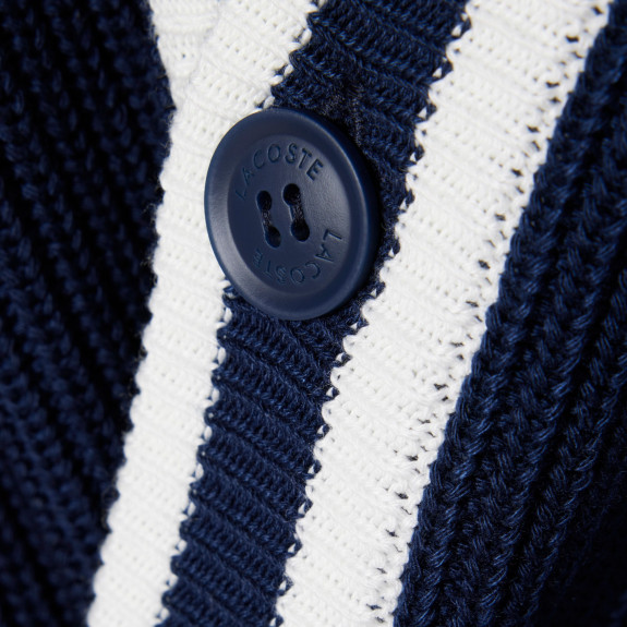 Cardigan Golf laine mélangée Navy Homme