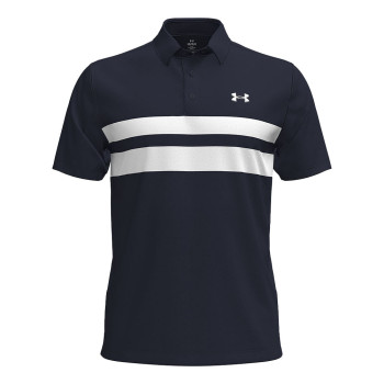 Polo UA Playoff 3.0 Stripe Midnight Navy Homme