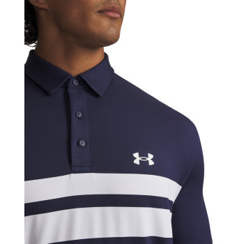 Polo UA Playoff 3.0 Stripe Midnight Navy Homme 2