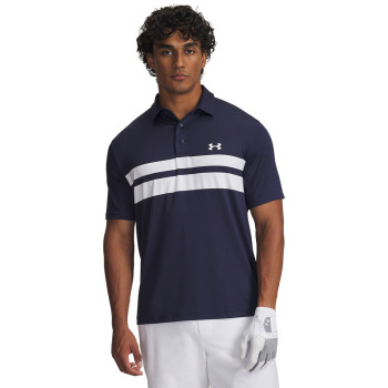 Polo UA Playoff 3.0 Stripe Midnight Navy Homme