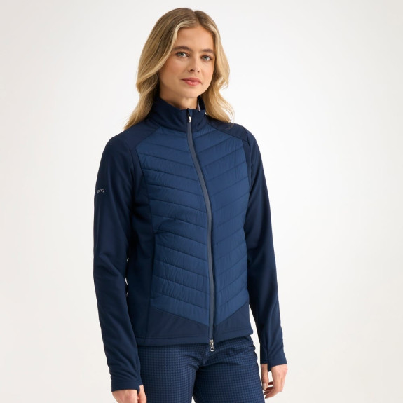 Veste Ines Insulated Hybrid Oxford Blue Femme