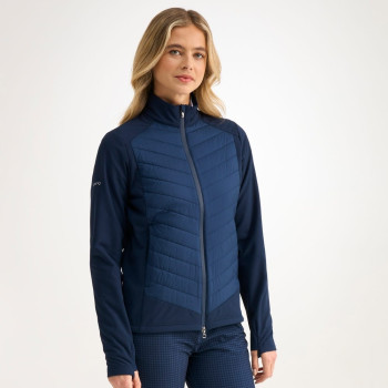 Veste Ines Insulated Hybrid Oxford Blue Femme