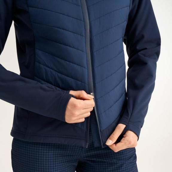 Veste Ines Insulated Hybrid Oxford Blue Femme