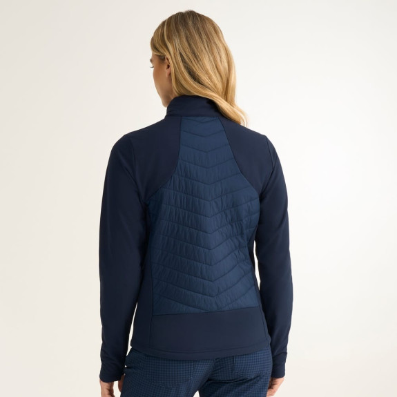 Veste Ines Insulated Hybrid Oxford Blue Femme