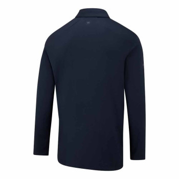 Polo manches longues Demitri Navy Homme 2