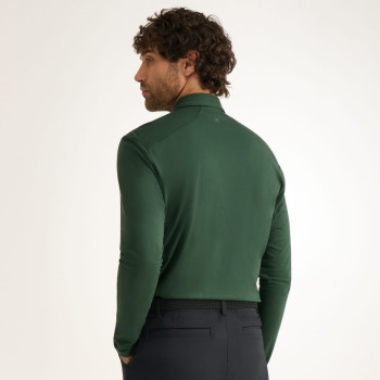 Polo manches longues Demitri Gorse Green Homme