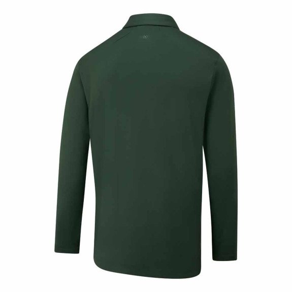 Polo manches longues Demitri Gorse Green Homme