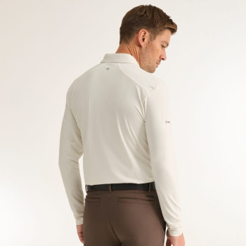 Polo manches longues Demitri Egret Homme