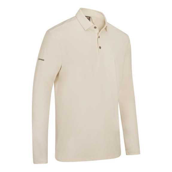 Polo manches longues Demitri Egret Homme