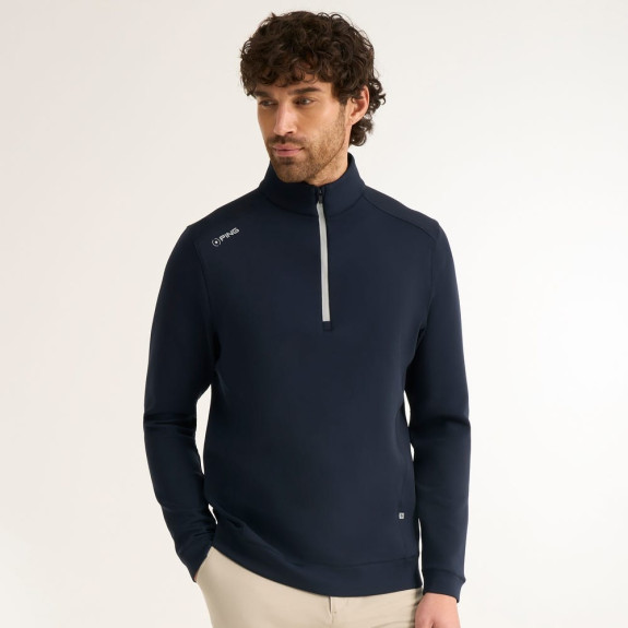 Pull 1/4 Zip Ansel Navy Homme