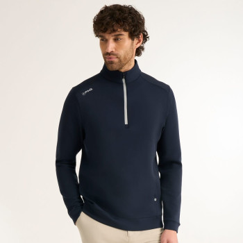 Pull 1/4 Zip Ansel Navy Homme