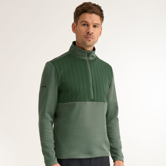Pull 1/4 Zip Erza Gorse Green Homme