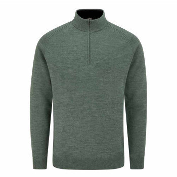 Pull 1/4 Zip Hugh Laurel Marl Homme