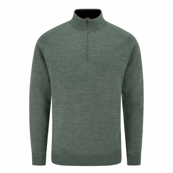 Pull 1/4 Zip Hugh Laurel Marl Homme