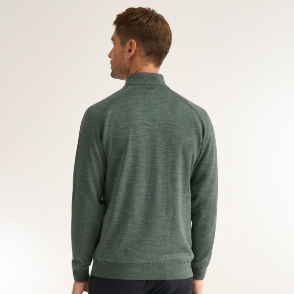 Pull 1/4 Zip Hugh Laurel Marl Homme