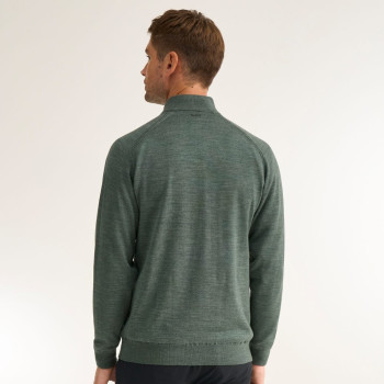 Pull 1/4 Zip Hugh Laurel Marl Homme