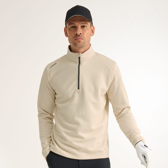 Pull 1/4 Zip Fleece Chalk Homme