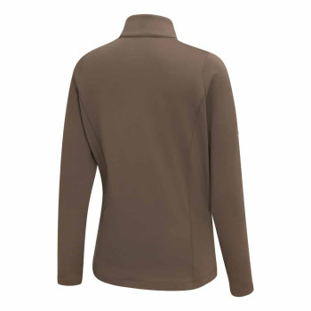 Polo manches longues Aveline Coffee Femme