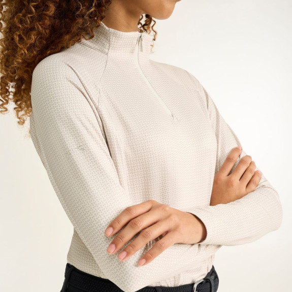 Polo manches longues Jasmine Egret Femme