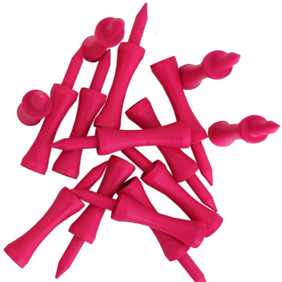 15 Tees Bois Biodégradable Rose 57mm