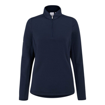 Polo manches longues Abigale Navy Femme