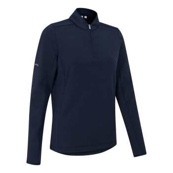 Polo manches longues Abigale Navy Femme
