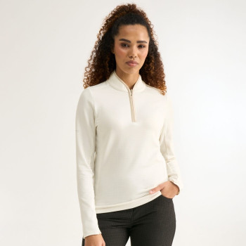 Polo manches longues Abigale Egret Femme