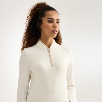 Polo manches longues Abigale Egret Femme