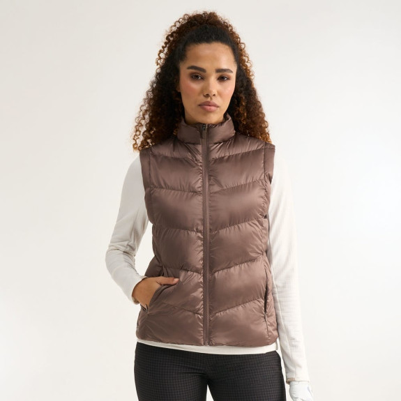Veste sans manches Annalise Coffee Femme