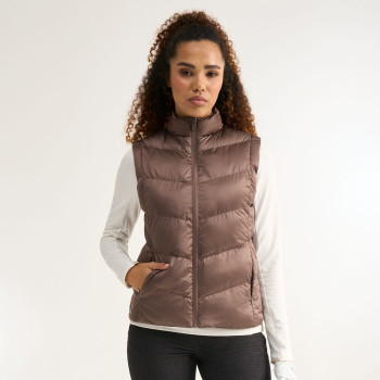 Veste sans manches Annalise Coffee Femme