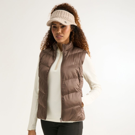 Veste sans manches Annalise Coffee Femme