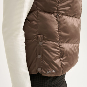 Veste sans manches Annalise Coffee Femme