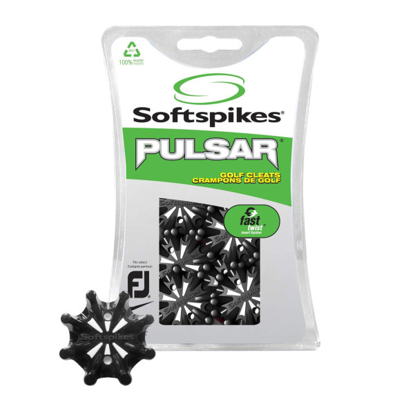 18 Crampons PULSAR "Fixation Fast Twist 3.0" (Noir et Blanc)