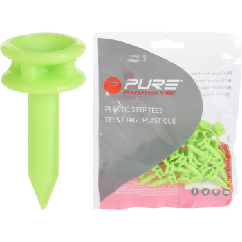 25 Tees étage Plastique Lime 25mm