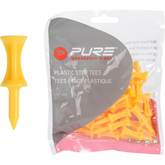 30 Tees étage Plastique Jaune 43mm