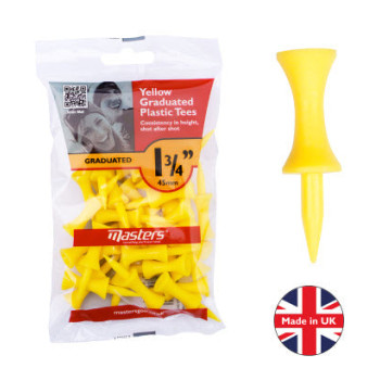 30 Tees etage Plastique Jaune 45mm