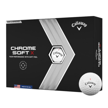 12 Balles de golf Chrome Soft X 12 Balles de golf Chrome Soft X