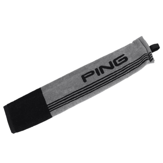 Serviette Tri Fold Gris Noir