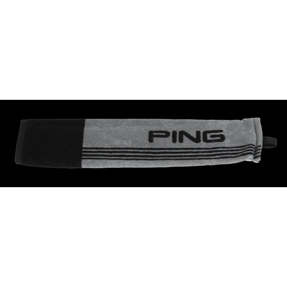 Serviette Tri Fold Gris Noir