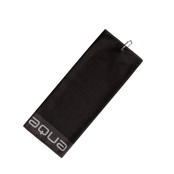 Serviette Tri plis Aqua Noir (40cm x 53cm)