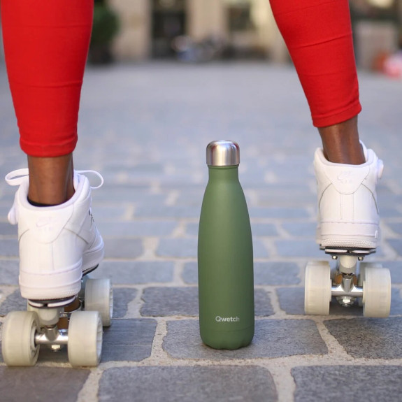 Bouteille Isotherme Inox Granite Kaki 1L