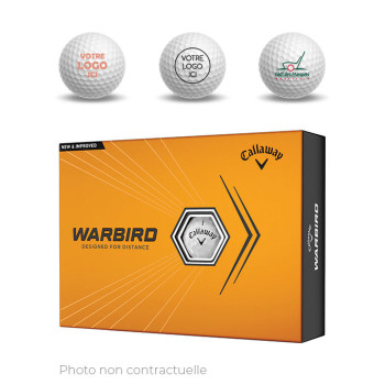 12 x 12 Balles Warbird logotées - Golf des Marques
