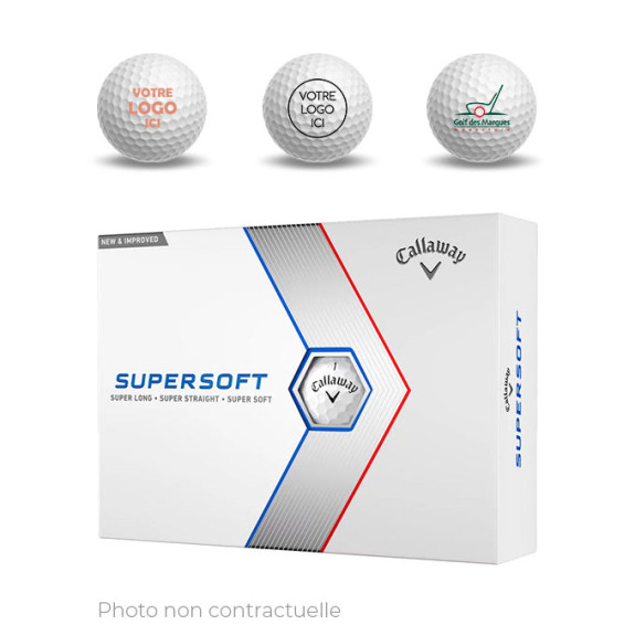 12 x12 Balles Supersoft logotées - Golf des Marques