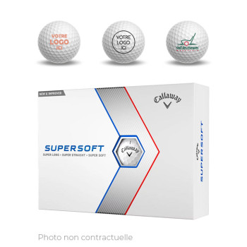 12 x12 Balles Supersoft logotées - Golf des Marques 12 x12 Balles Supersoft logotées - Golf des Marques