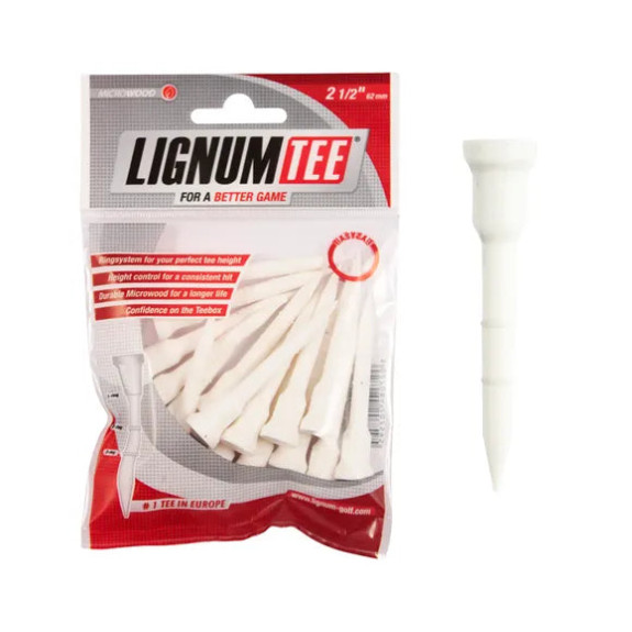 12 Tees 2 1/2 (62mm) White